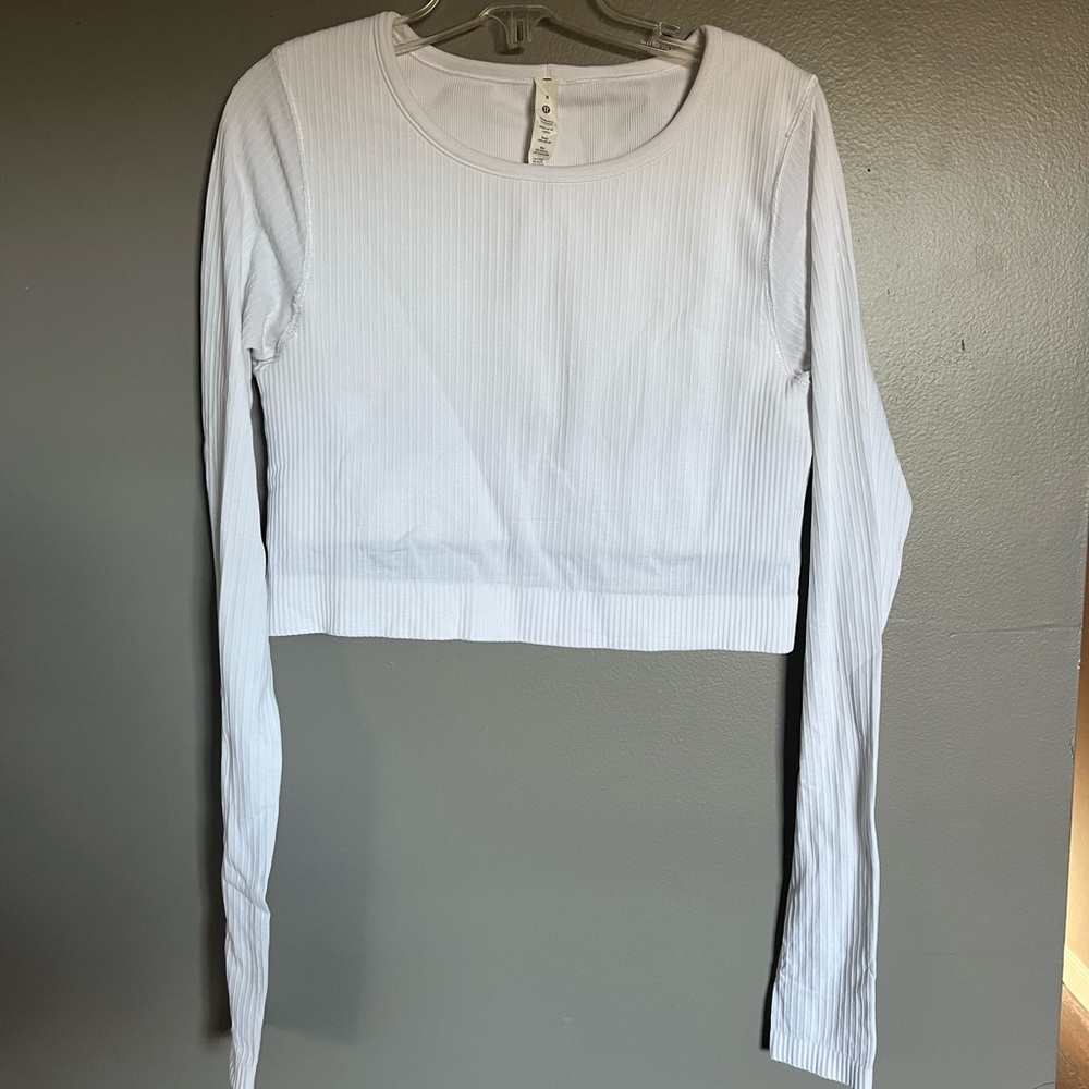 lululemon athletica White Crop Top